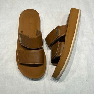 Cobian Dana Rise Sandals Slides Tan Brown Womens Sz 7 Adjustable Fit